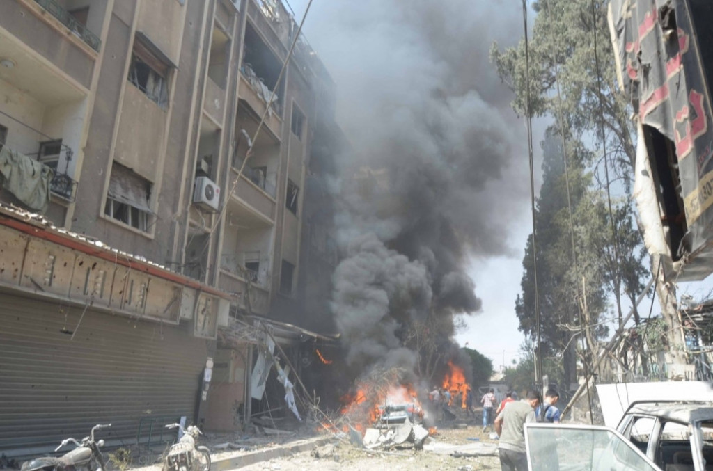 Sirija Damask Rat Sukobi Ulične borbe u Siriji Damasku