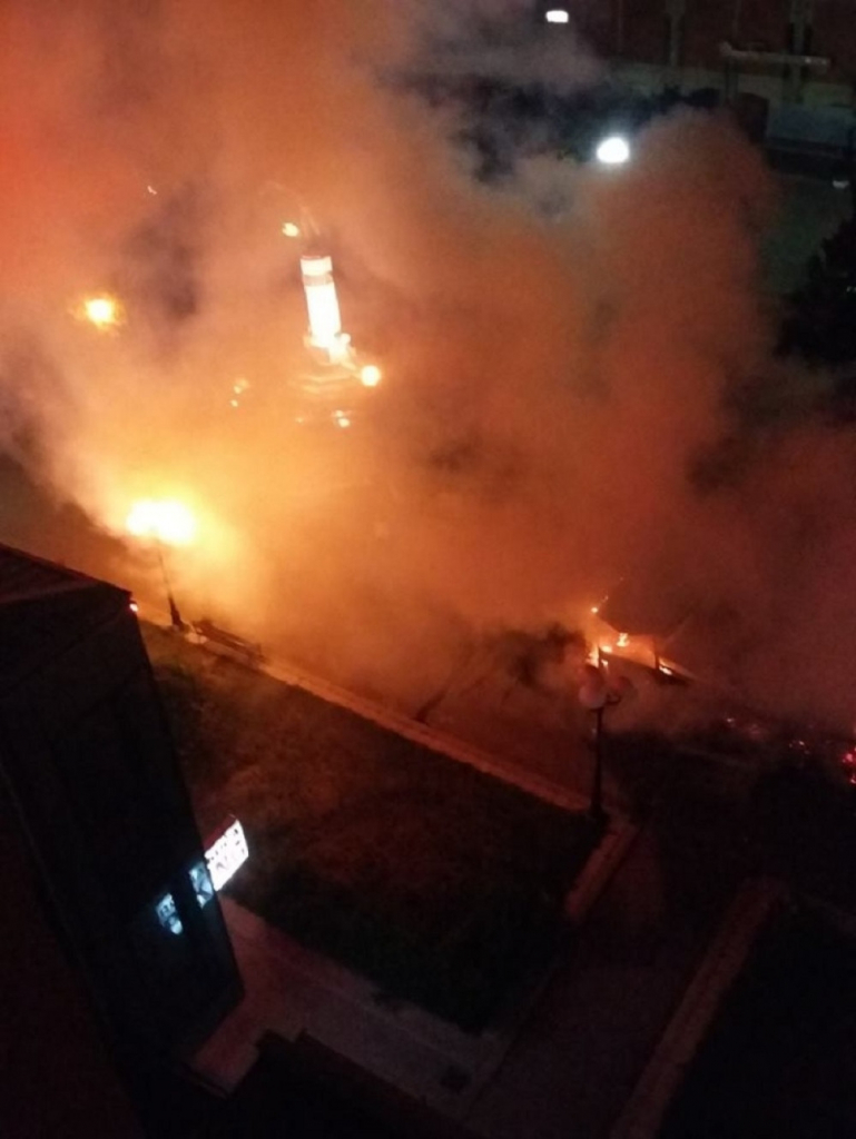 Požar u centru Jagodine