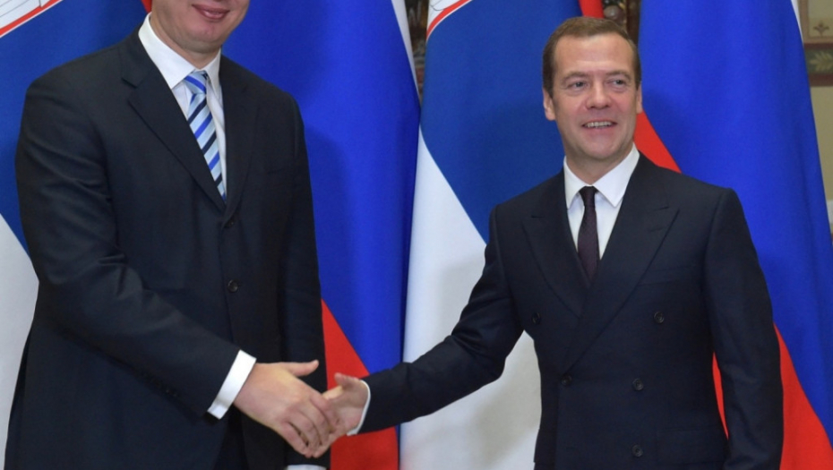 Vučić i Medvedev u Moskvi