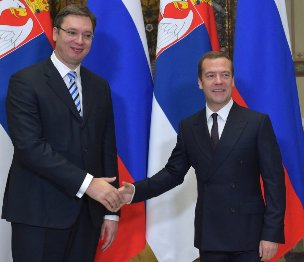 Vučić i Medvedev u Moskvi