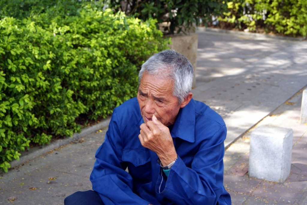 Starac Kinez iz Kine Kineski starac deda deka