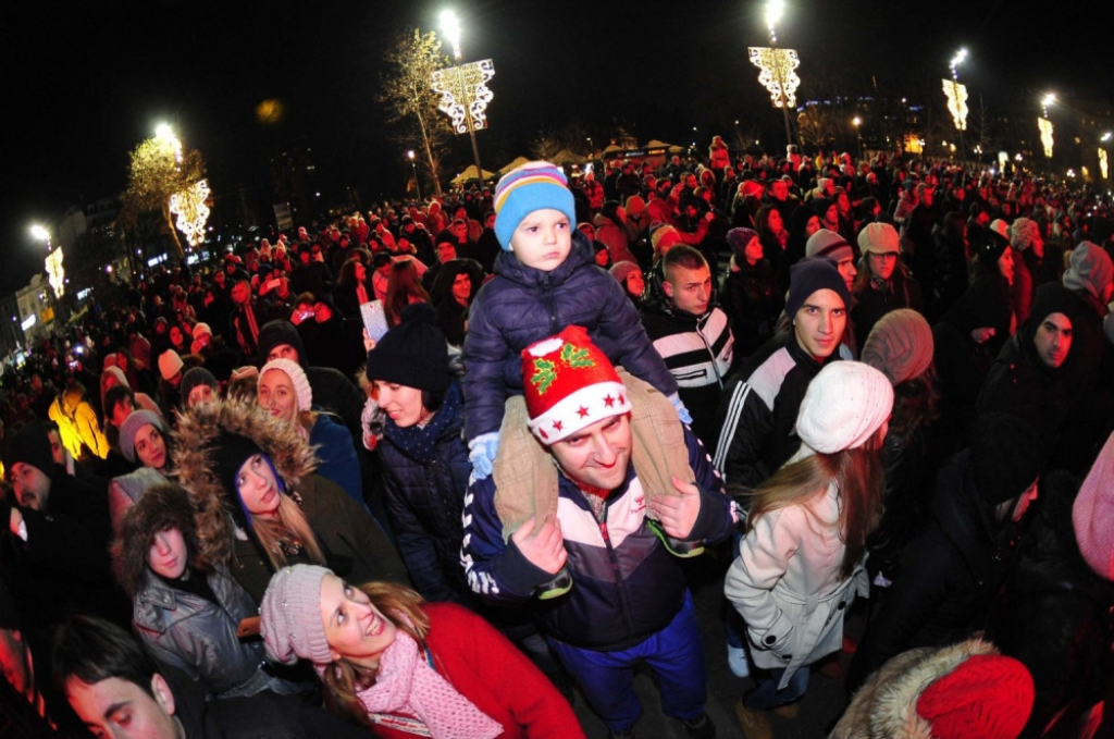 Doček Nove godine ispred Skupštine Srbije