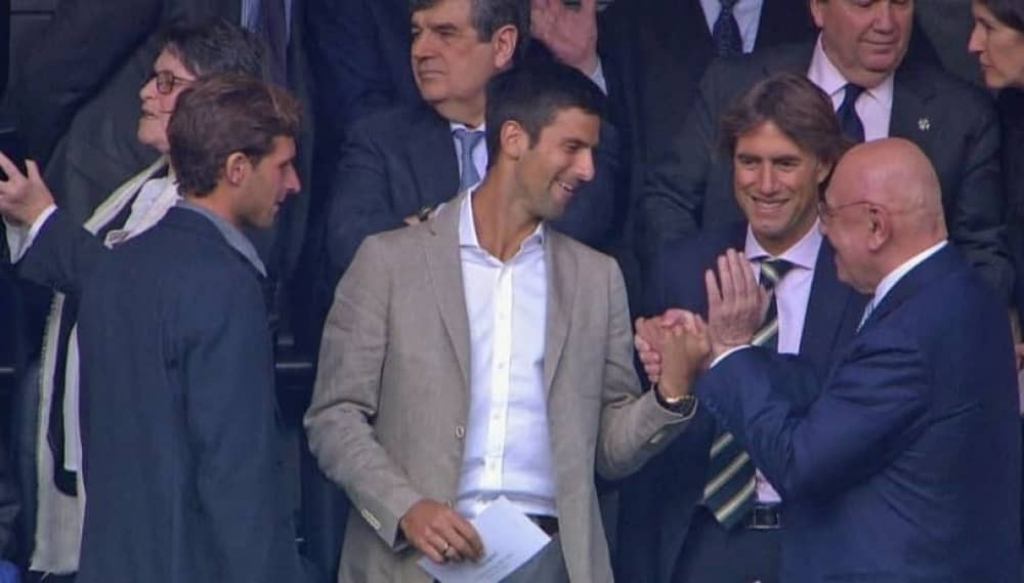 Novak Djoković na Santjago Bernabeu