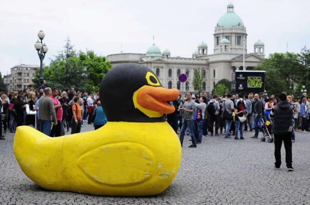 Protest zbog rušenja Savamale