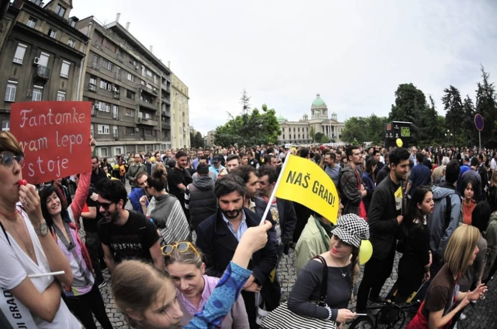 Protest zbog rušenja Savamale