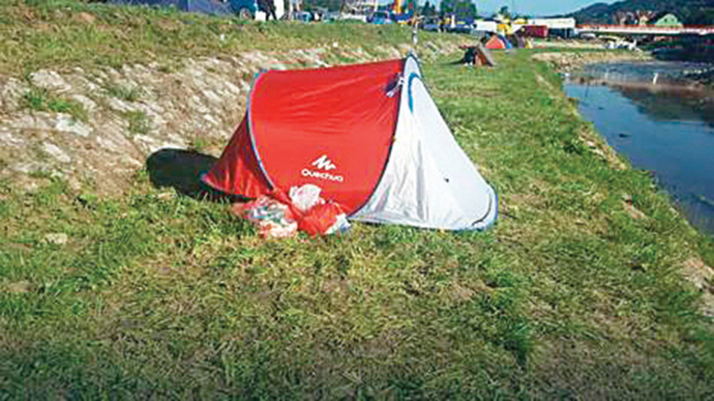 Šator u kome je nađena nesrećna žena