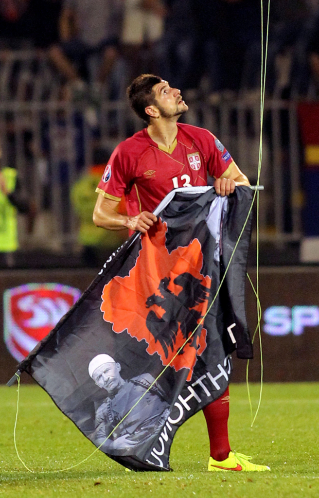 Dron sa utkmice Srbija - Albanija