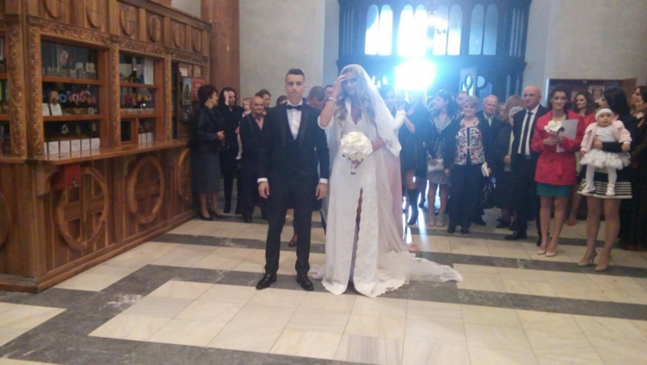 Milan Mitrović, crkveno venčanje