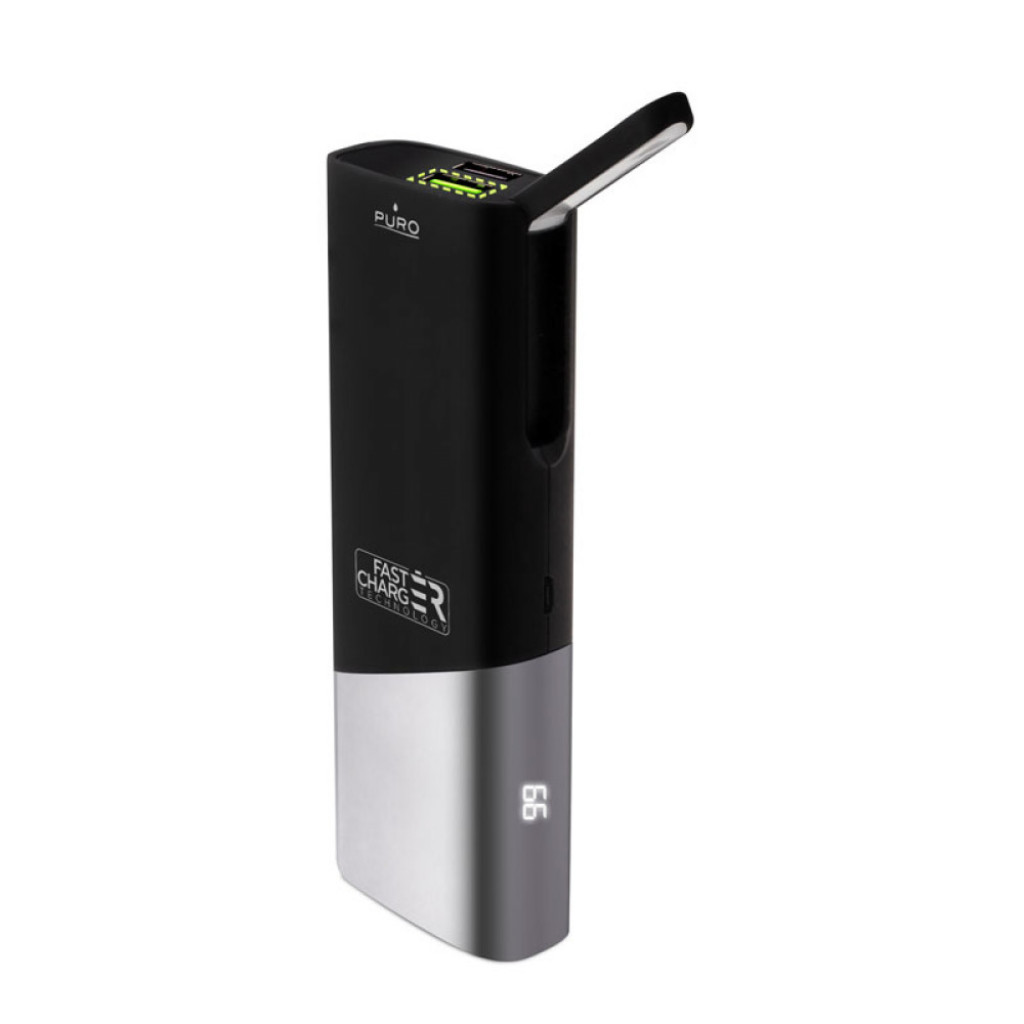 Puro eksterna baterija 7500 mAh sa LED lampom FCBB75P1LEDBLK