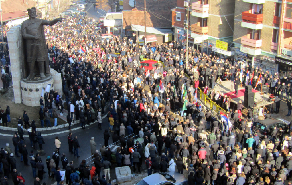 Protest u Kosovskoj Mitrovici 