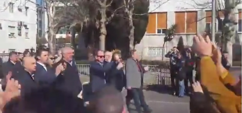 Protest ispred Skupštine Crne Gore