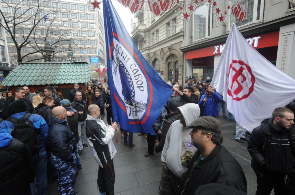 Protest Srba iz Crne Gore u Beogradu