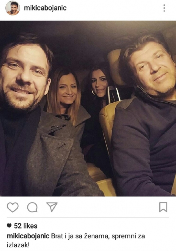 Bane i Mikica Bojanić sa suprugama
