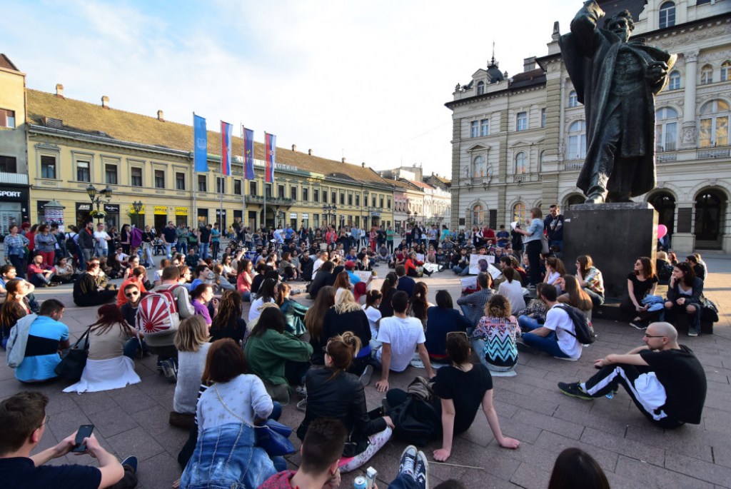 Novi Sad, protest protiv krađe izbora