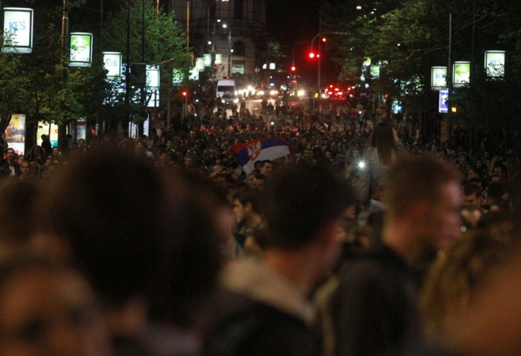 Protest protiv diktature u Beogradu