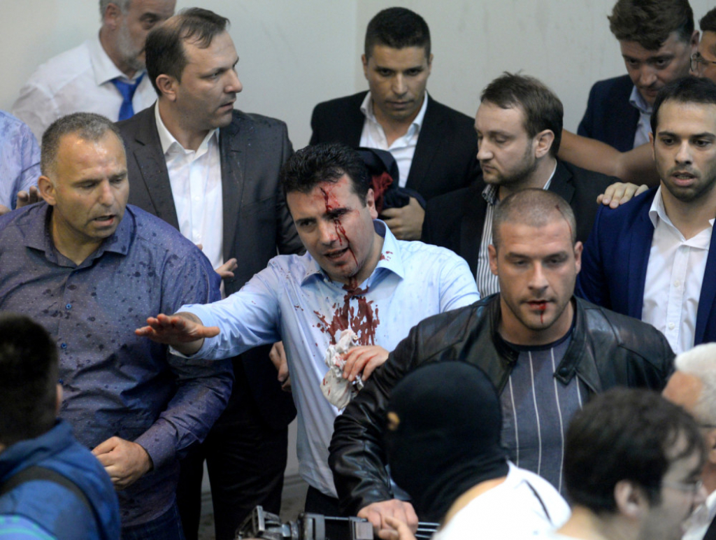 Zoran Zaev krvave glave
