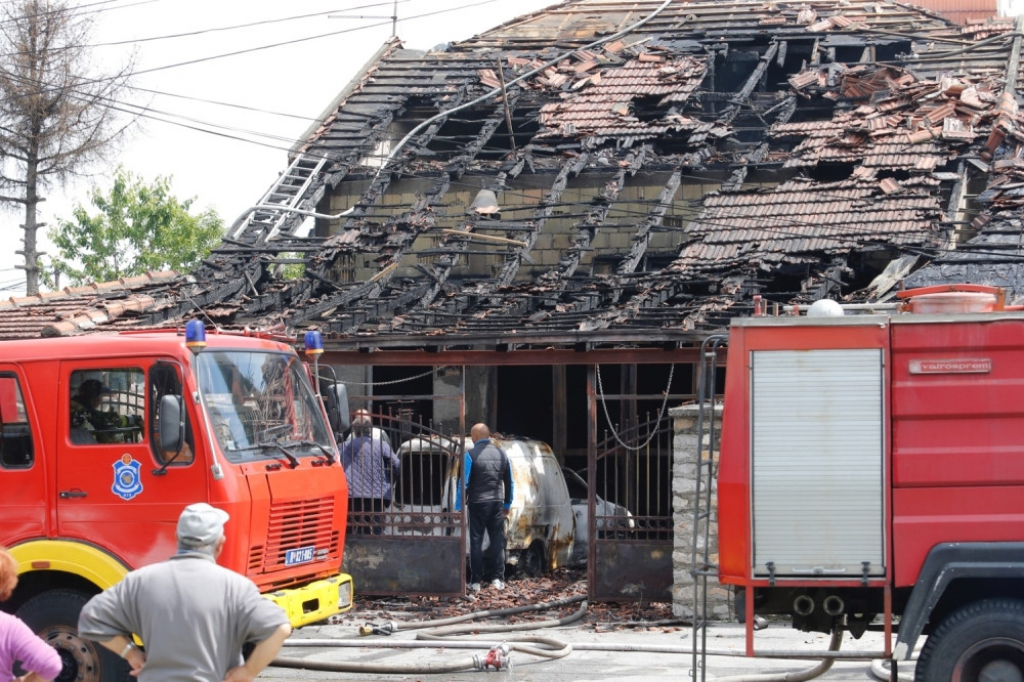 Požar u Vojvode Stepe