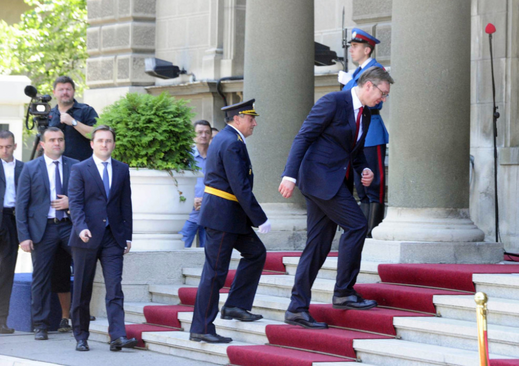 Aleksandar Vučić i Nikola Selaković