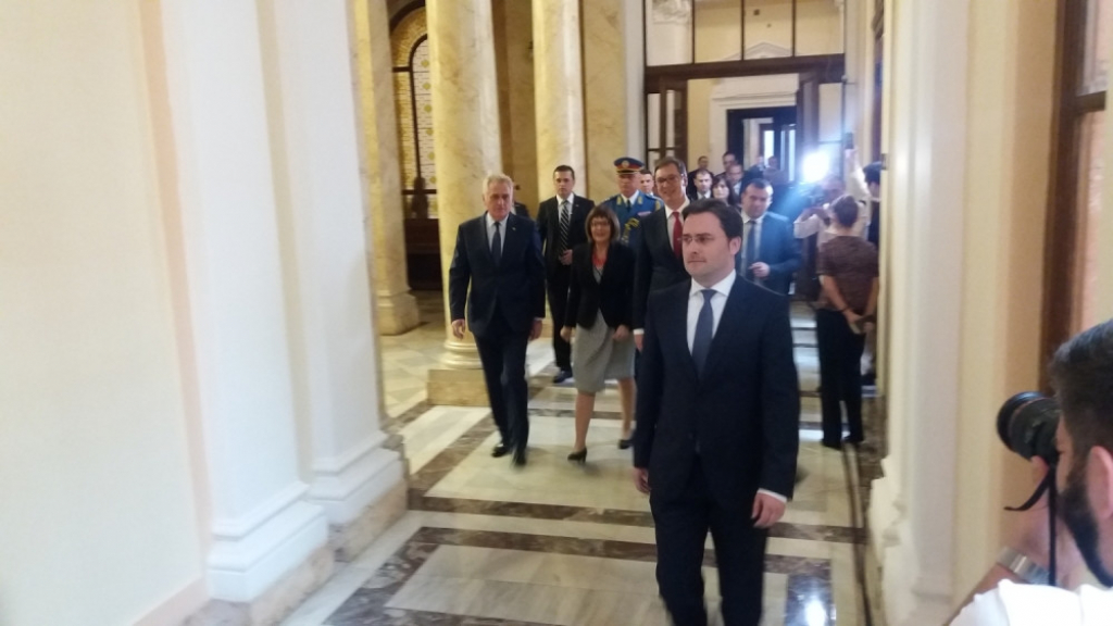 Aleksandar Vučić, Tomislav Nikolić i Nikola Selaković