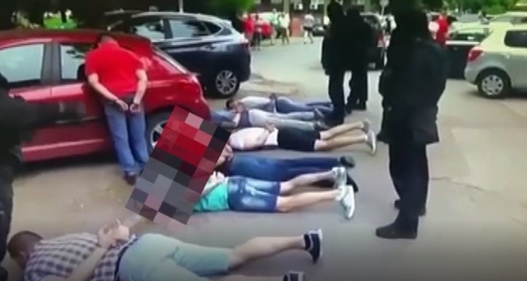 Hapšenje škaljaraca u Novom Beogradu