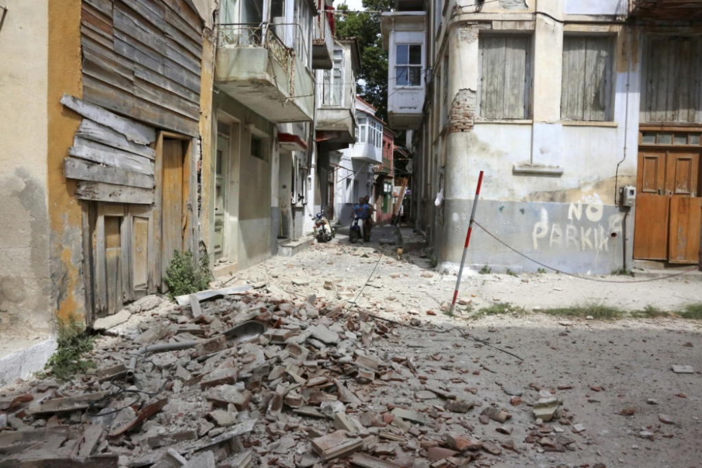 Lesbos zemljotres šteta