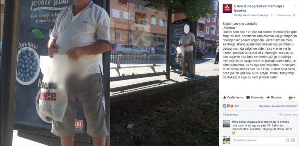 Izvadio polni organ i posmatrao prolaznice