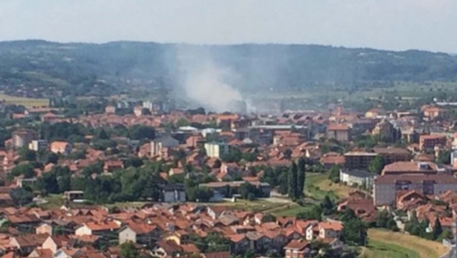Jagodina dim požar grad naselje Srbija