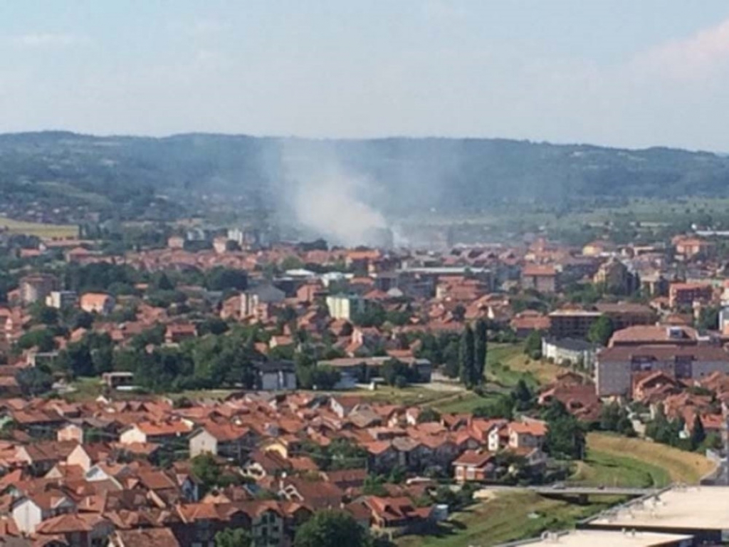 Jagodina dim požar grad naselje Srbija