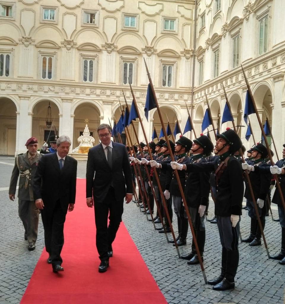 Aleksandar Vučić u Rimu Italija