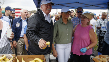 Tramp i Pens delili hranu žrtvama uragana