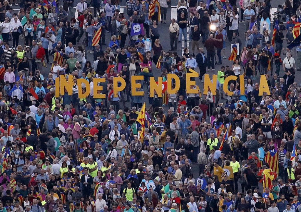 Protest Katalonaca koji su za otcepljenje od Španije