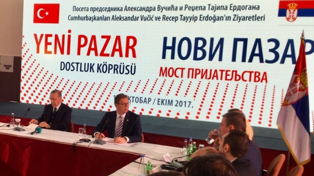 Erdogan i Vučić u Novom Pazaru