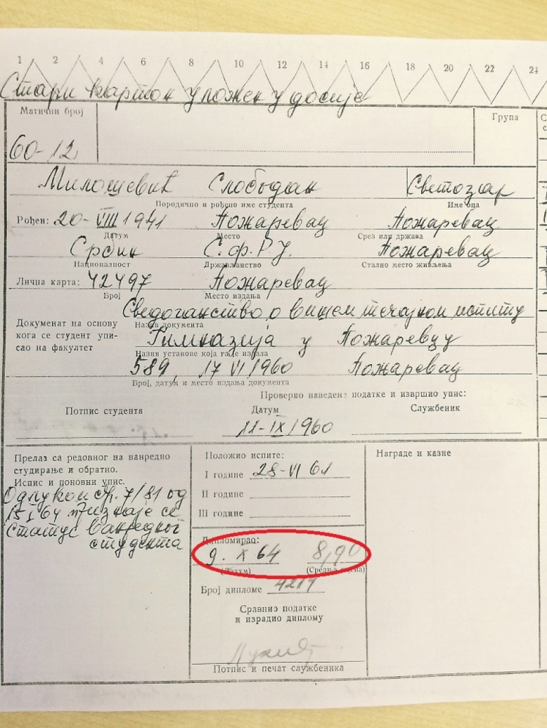 Svedočanstvo Slobodana Miloševića