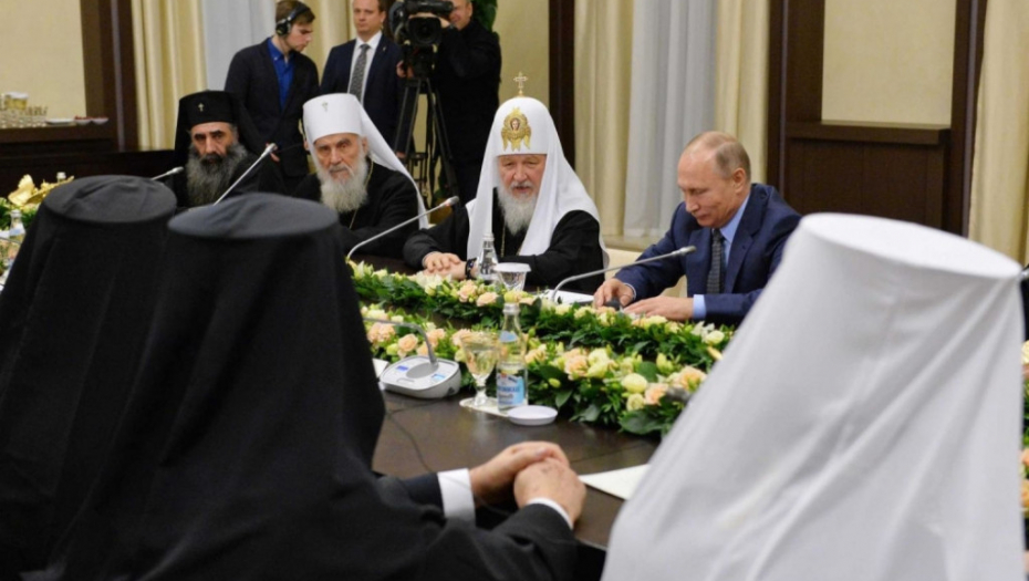 Patrijarh Irinej, ruski patrijarh i Putin