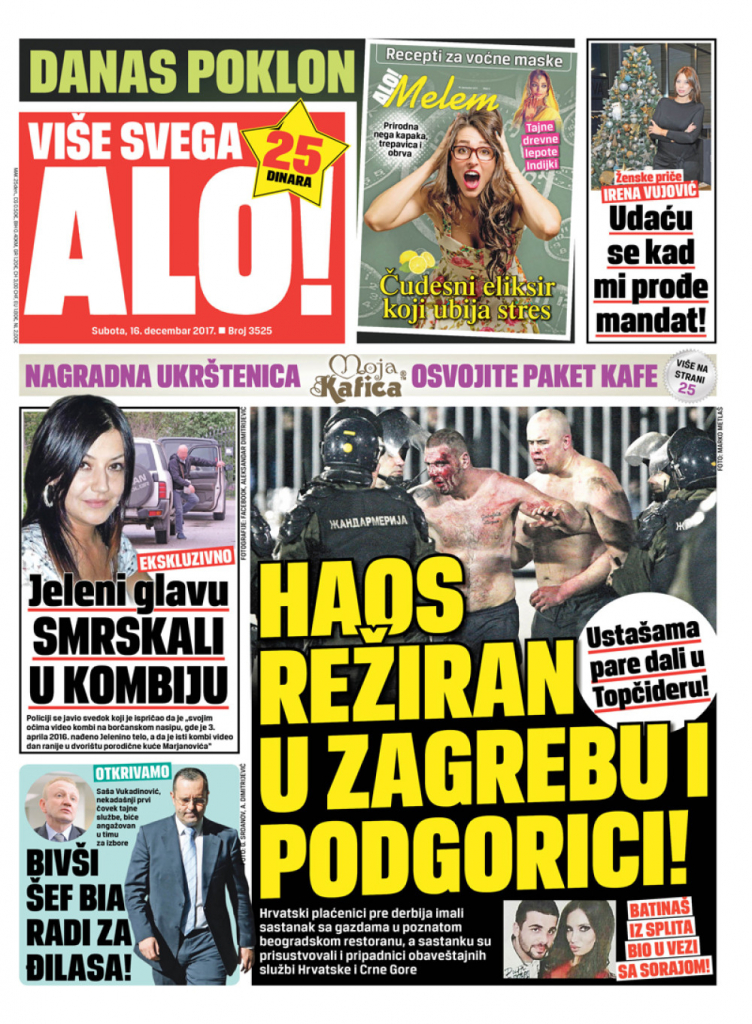 Naslovna strana za 16. decembar