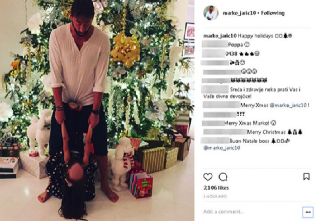 Marko Jarić sa ćerkom