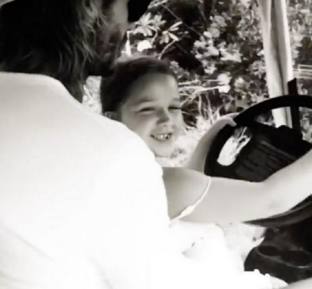 Dejvid Bekam sa ćerkom Harper