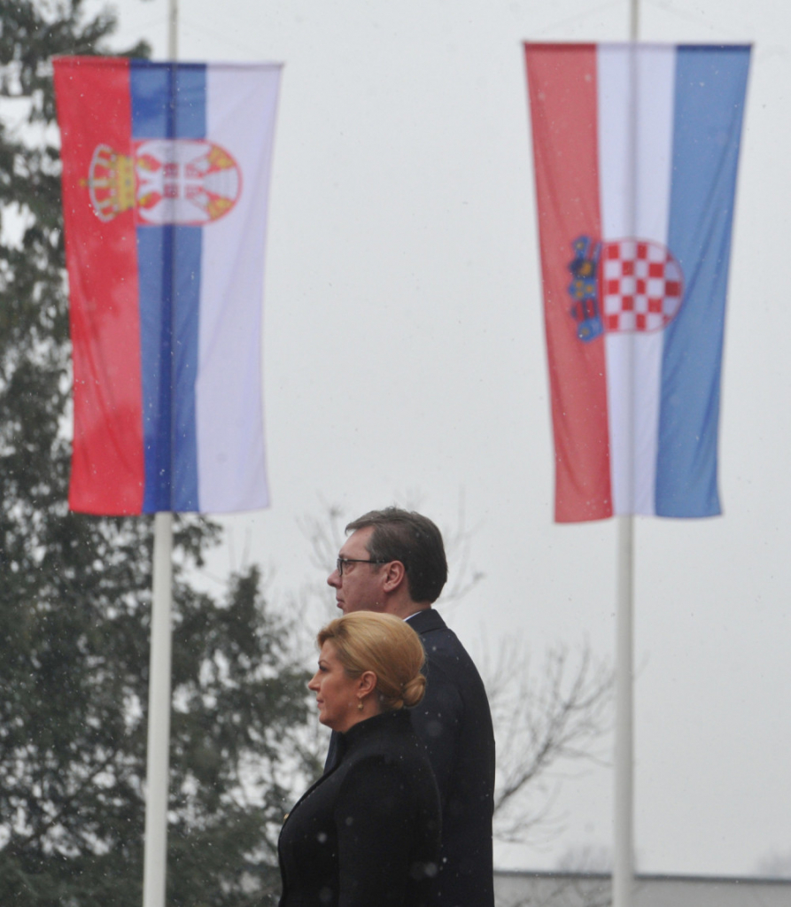 Aleksandar Vučić i Kolinda Grabar Kitarović, Zagreb