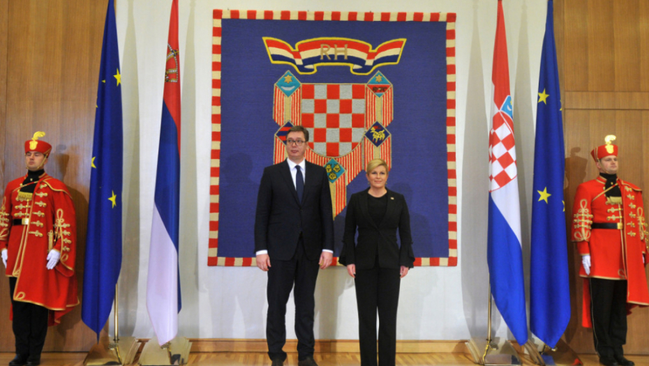 Aleksandar Vučić i Kolinda Grabar Kitarović, Zagreb