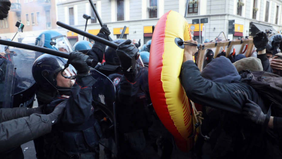 Sukobi policije i demonstranata u Italiji