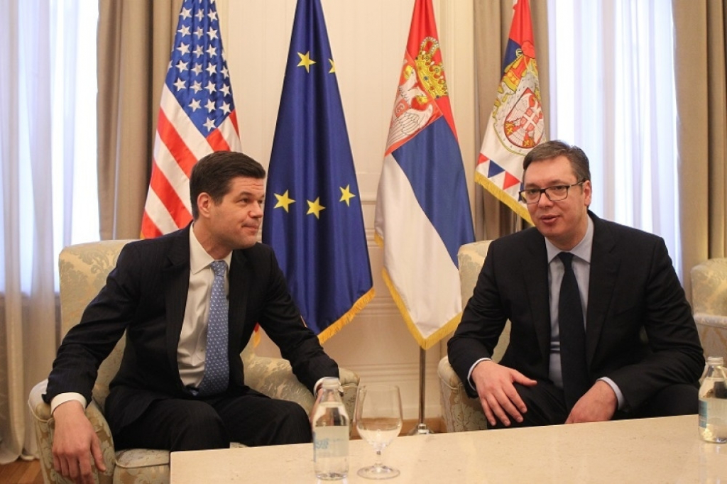 Aleksandar Vučić i Ves Mičel