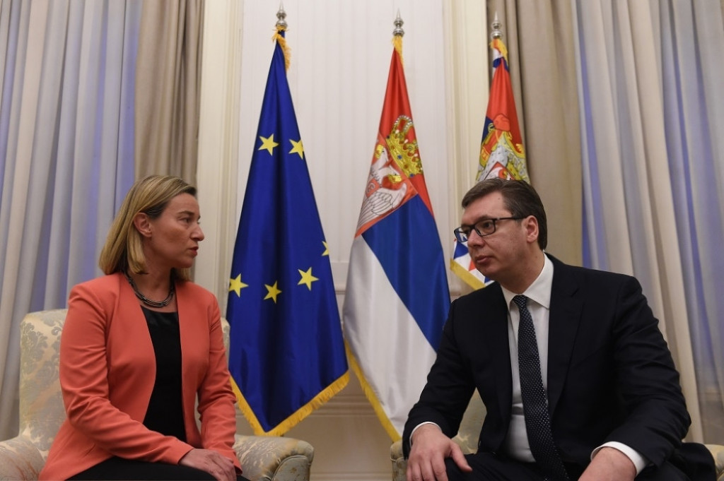 Mogerini i Vučić