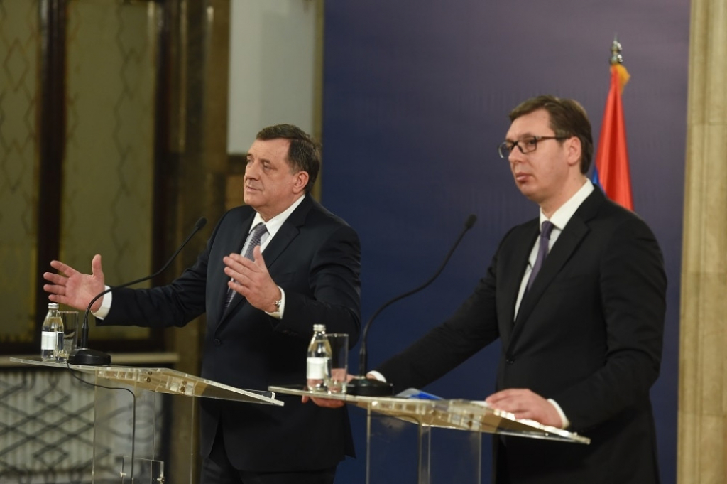 Aleksandar Vučić i Milorad Dodik