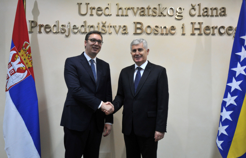 Vučić se sastao sa Čovićem u Mostaru