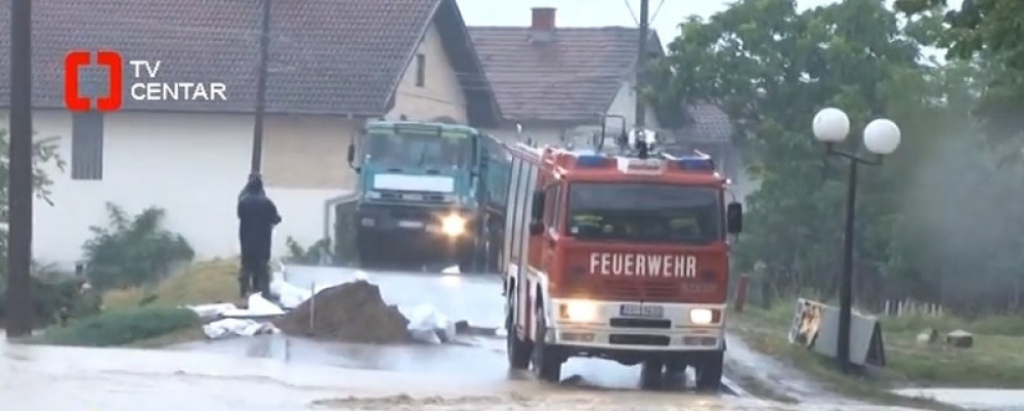 Selo Kušiljevo poplavljeno