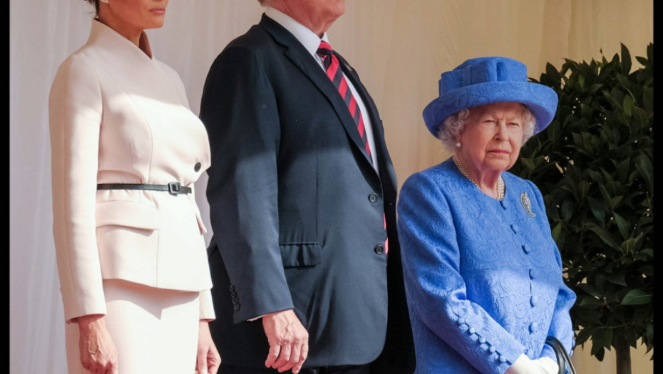 Donald Tramp u poseti kraljici