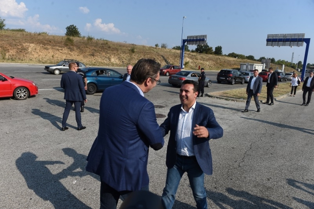 Vučić i Zaev na prelazu Tabanovce