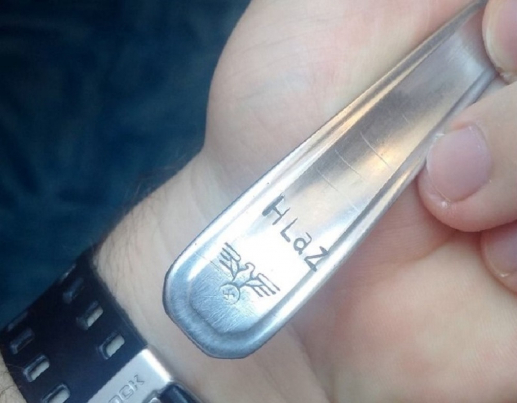 Nacistički pribor za jelo u zrenjaninskoj bolnici