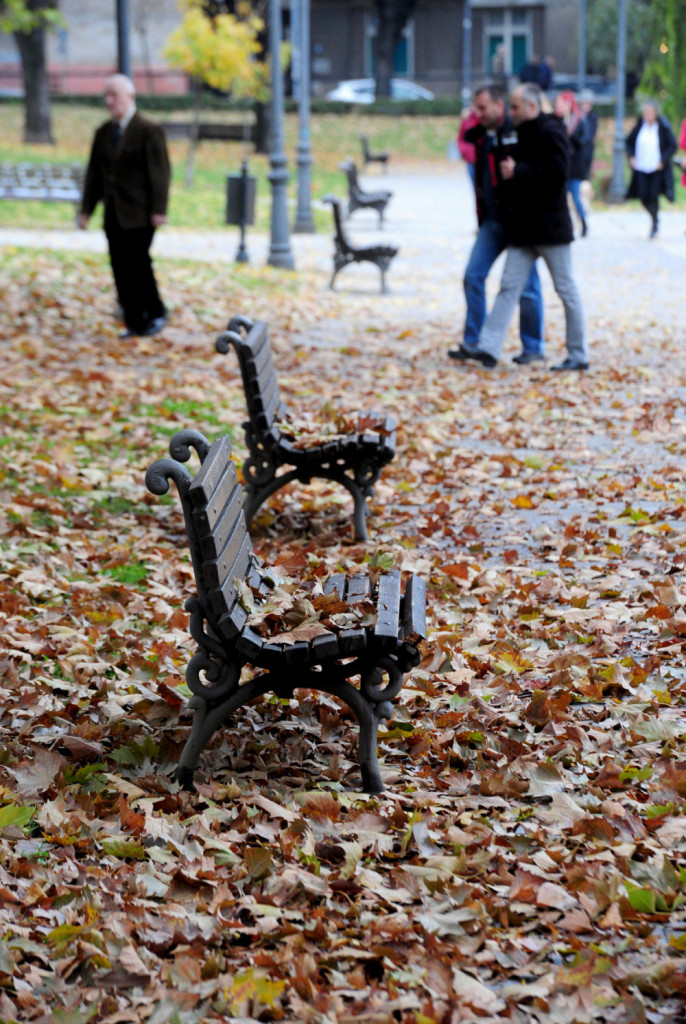 Jesen šetnja hladnoća