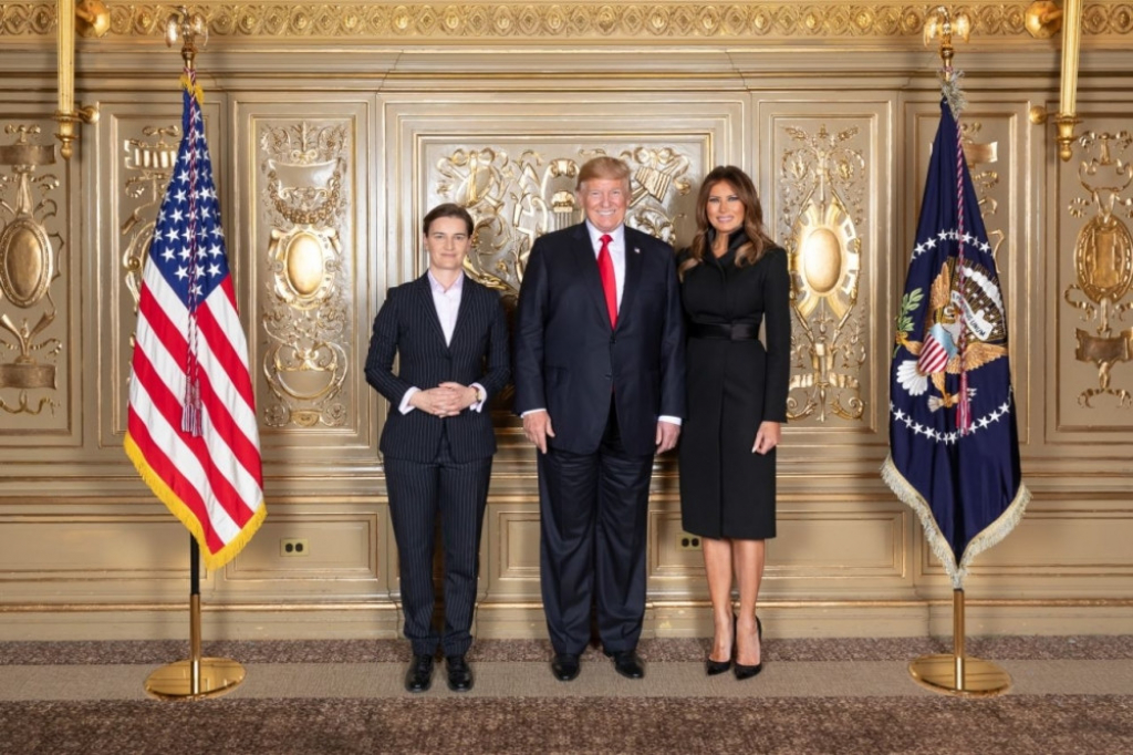 Premijerka Ana Brnabić sa Donaldom i Melanijom Tramp